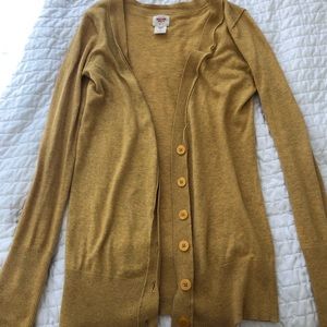 Mustard yellow cardigan